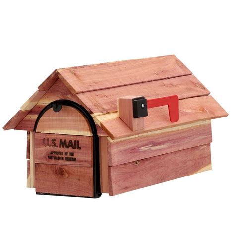 wood mailboxes residential home depot